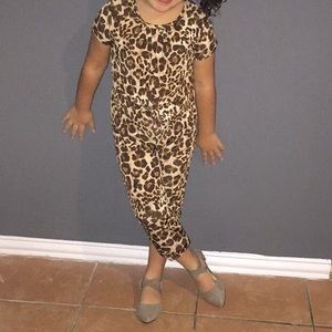 Cheetah Jumpsuit- Toddler 4T
